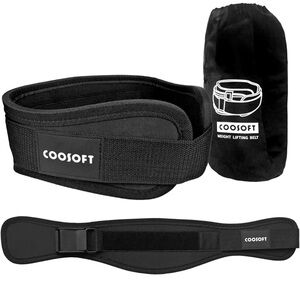 NEW IN‎ PACKAGE. Coosoft Medium weight lifting supportive brace. Black.
